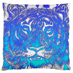 Background Fabric With Tiger Head Pattern Standard Flano Cushion Case (one Side) by Amaryn4rt