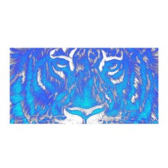 Background Fabric With Tiger Head Pattern Satin Wrap