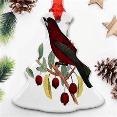 Bird On Branch Illustration Ornament (christmas Tree)  by Amaryn4rt