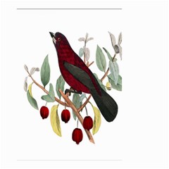 Bird On Branch Illustration Small Garden Flag (two Sides) by Amaryn4rt