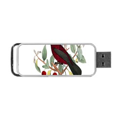 Bird On Branch Illustration Portable Usb Flash (one Side)