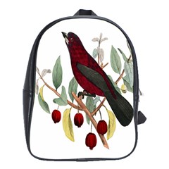 Bird On Branch Illustration School Bags (xl)  by Amaryn4rt