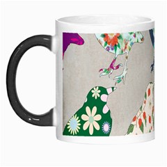 Birds Floral Pattern Wallpaper Morph Mugs by Amaryn4rt