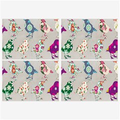 Birds Floral Pattern Wallpaper Belt Buckles