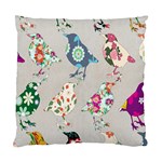 Birds Floral Pattern Wallpaper Standard Cushion Case (One Side) Front