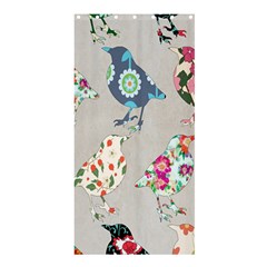 Birds Floral Pattern Wallpaper Shower Curtain 36  X 72  (stall) 