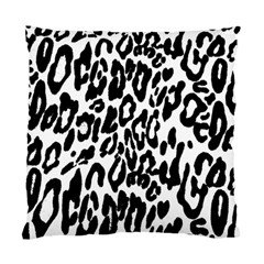 Black And White Leopard Skin Standard Cushion Case (one Side) by Amaryn4rt