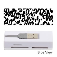 Black And White Leopard Skin Memory Card Reader (stick) 