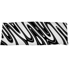 Black And White Wave Abstract Body Pillow Case Dakimakura (two Sides)