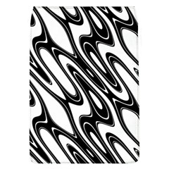 Black And White Wave Abstract Flap Covers (l)  by Amaryn4rt