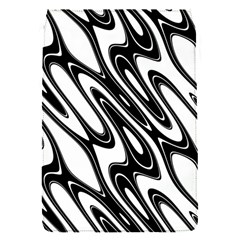 Black And White Wave Abstract Flap Covers (s)  by Amaryn4rt