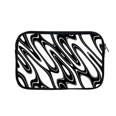 Black And White Wave Abstract Apple Macbook Pro 13  Zipper Case