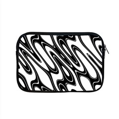 Black And White Wave Abstract Apple Macbook Pro 15  Zipper Case