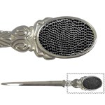 Black White Crocodile Background Letter Openers Front