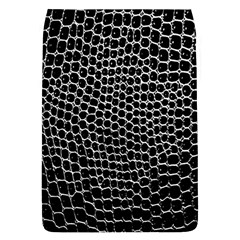 Black White Crocodile Background Flap Covers (l)  by Amaryn4rt