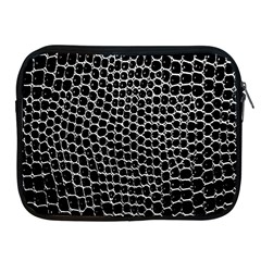 Black White Crocodile Background Apple Ipad 2/3/4 Zipper Cases