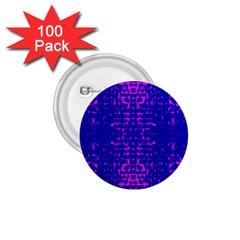 Blue And Pink Pixel Pattern 1 75  Buttons (100 Pack)  by Amaryn4rt