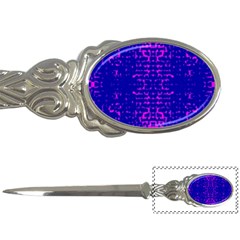 Blue And Pink Pixel Pattern Letter Openers by Amaryn4rt