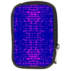 Blue And Pink Pixel Pattern Compact Camera Cases