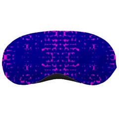 Blue And Pink Pixel Pattern Sleeping Masks by Amaryn4rt