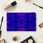 Blue And Pink Pixel Pattern Cosmetic Bag (Medium)  Back