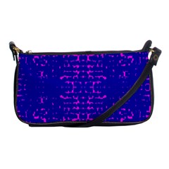 Blue And Pink Pixel Pattern Shoulder Clutch Bags by Amaryn4rt