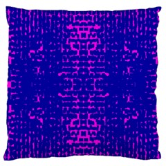 Blue And Pink Pixel Pattern Standard Flano Cushion Case (one Side)