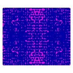 Blue And Pink Pixel Pattern Double Sided Flano Blanket (small) 