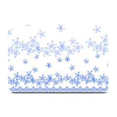 Blue And White Floral Background Plate Mats