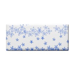 Blue And White Floral Background Cosmetic Storage Cases by Amaryn4rt