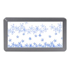 Blue And White Floral Background Memory Card Reader (mini) by Amaryn4rt