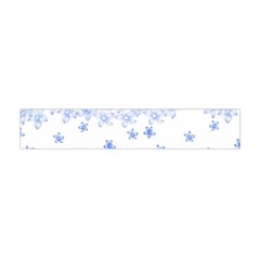 Blue And White Floral Background Flano Scarf (mini)