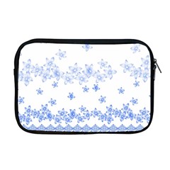 Blue And White Floral Background Apple Macbook Pro 17  Zipper Case by Amaryn4rt