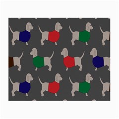 Cute Dachshund Dogs Wearing Jumpers Wallpaper Pattern Background Small Glasses Cloth by Amaryn4rt