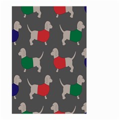 Cute Dachshund Dogs Wearing Jumpers Wallpaper Pattern Background Small Garden Flag (two Sides) by Amaryn4rt