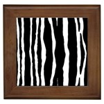 Zebra Background Pattern Framed Tiles Front