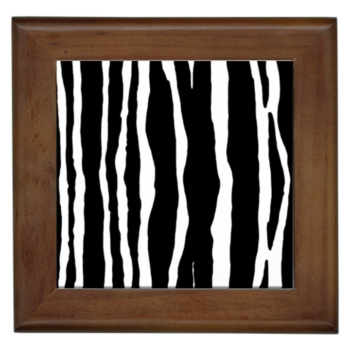 Zebra Background Pattern Framed Tiles