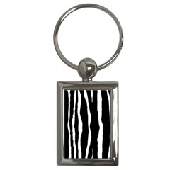 Zebra Background Pattern Key Chains (rectangle)  by Amaryn4rt