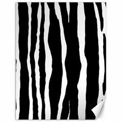 Zebra Background Pattern Canvas 12  X 16   by Amaryn4rt