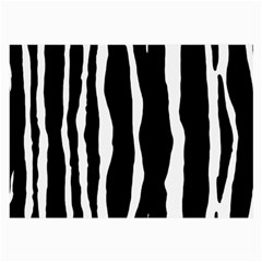 Zebra Background Pattern Large Glasses Cloth (2-side) by Amaryn4rt