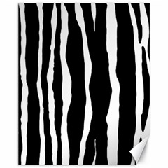 Zebra Background Pattern Canvas 11  X 14   by Amaryn4rt