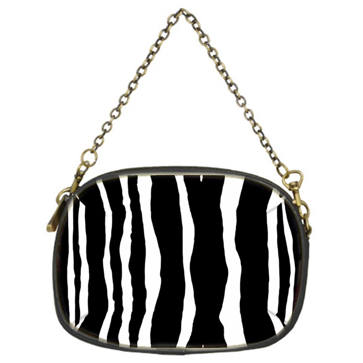 Zebra Background Pattern Chain Purses (One Side) 