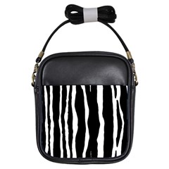 Zebra Background Pattern Girls Sling Bags by Amaryn4rt