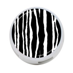 Zebra Background Pattern 4-port Usb Hub (two Sides)  by Amaryn4rt