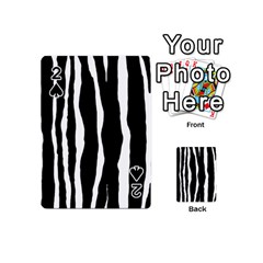 Zebra Background Pattern Playing Cards 54 (mini)  by Amaryn4rt