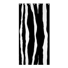 Zebra Background Pattern Shower Curtain 36  X 72  (stall)  by Amaryn4rt