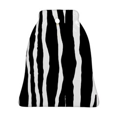 Zebra Background Pattern Bell Ornament (two Sides) by Amaryn4rt