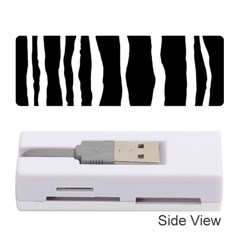 Zebra Background Pattern Memory Card Reader (stick) 