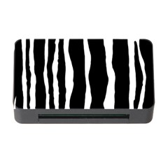 Zebra Background Pattern Memory Card Reader With Cf by Amaryn4rt