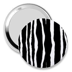 Zebra Background Pattern 3  Handbag Mirrors by Amaryn4rt